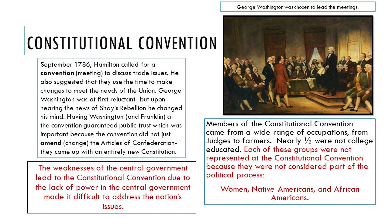 Essay questions about the constitutional convention